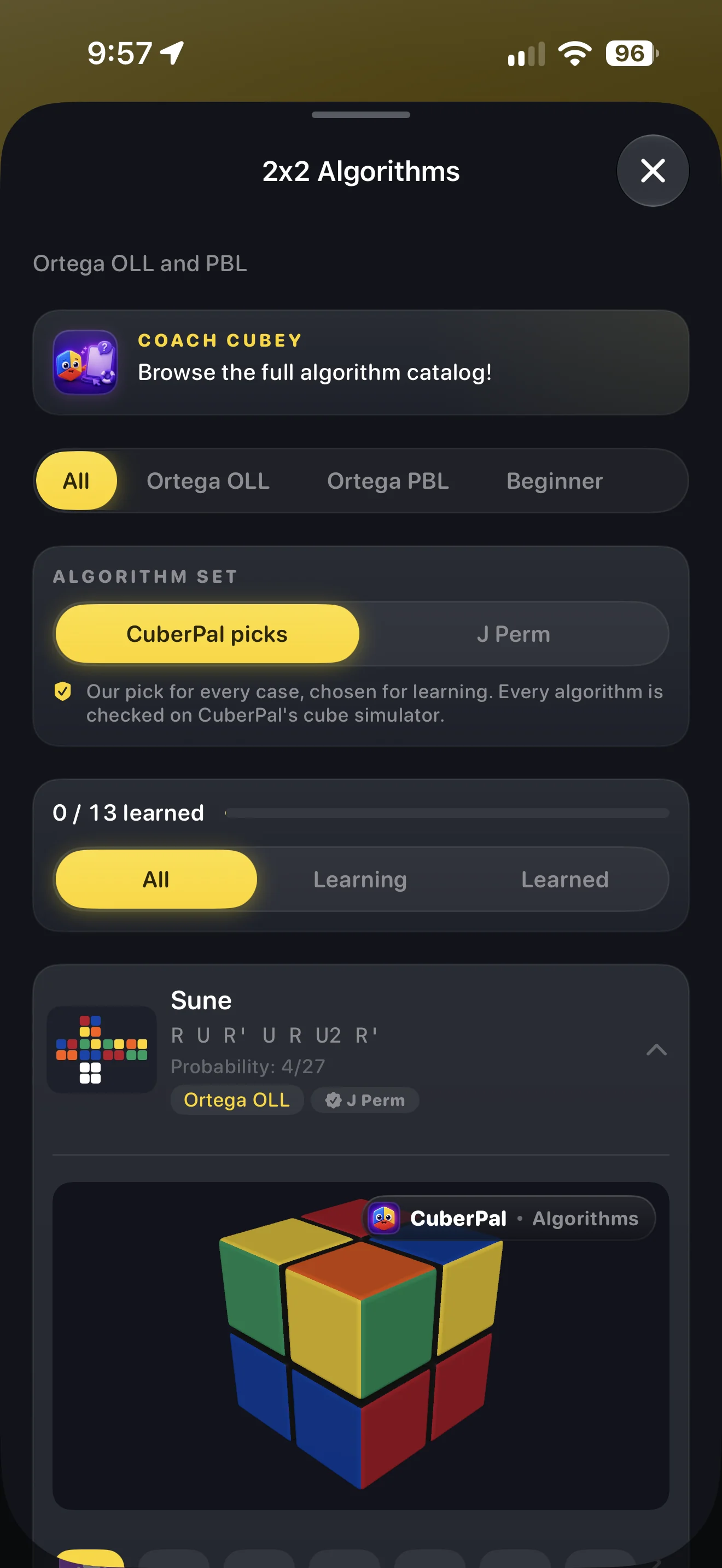 2x2 Ortega Algorithms