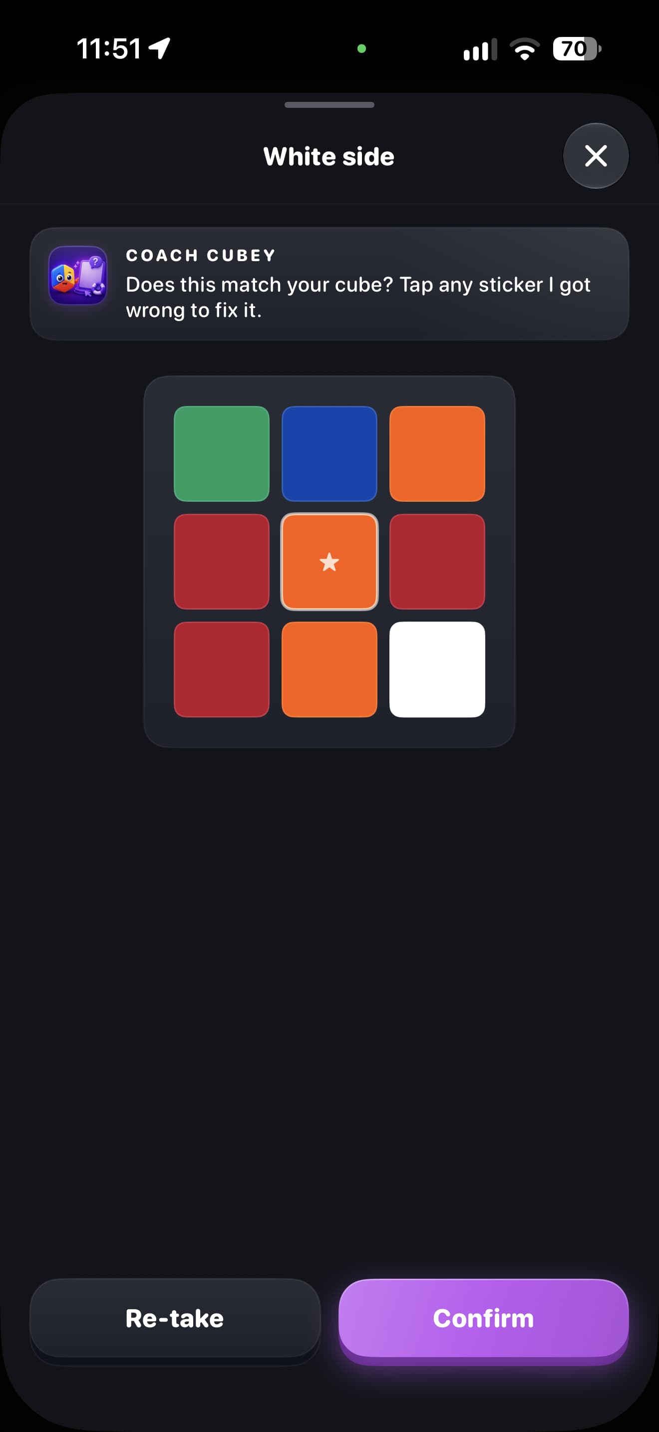 Cube Solver Color Recognition